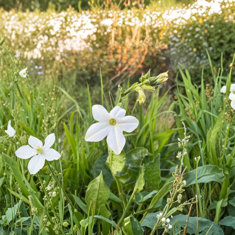 Jasmine Tobacco Seeds Nicotiana alata Organic 1000+ Night Fragrant Flower Pollinator Plant