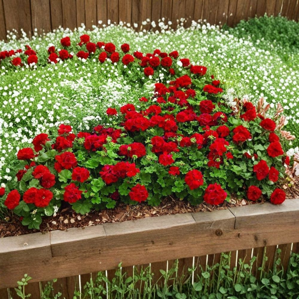Mountie Red Ivy Geranium Cuttings - 8 Fresh Pelargonium Cuttings for Rooting