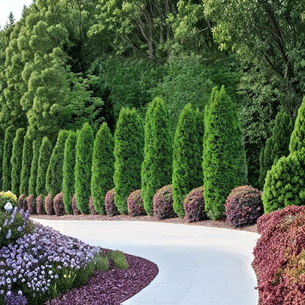 Emerald Green Arborvitae Live Starter Plants Set of 30 | Thuja occidentalis ‘Smaragd’ Evergreen Hedge Trees for Privacy Screen Landscaping