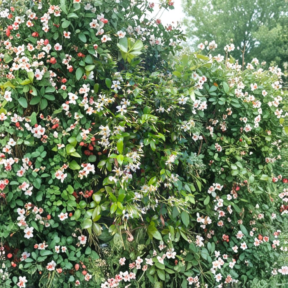 Asian Star Jasmine Live Plants - Trachelospermum asiaticum | Lot of 5 Vines | Hardy Evergreen Climbing Ground Cover