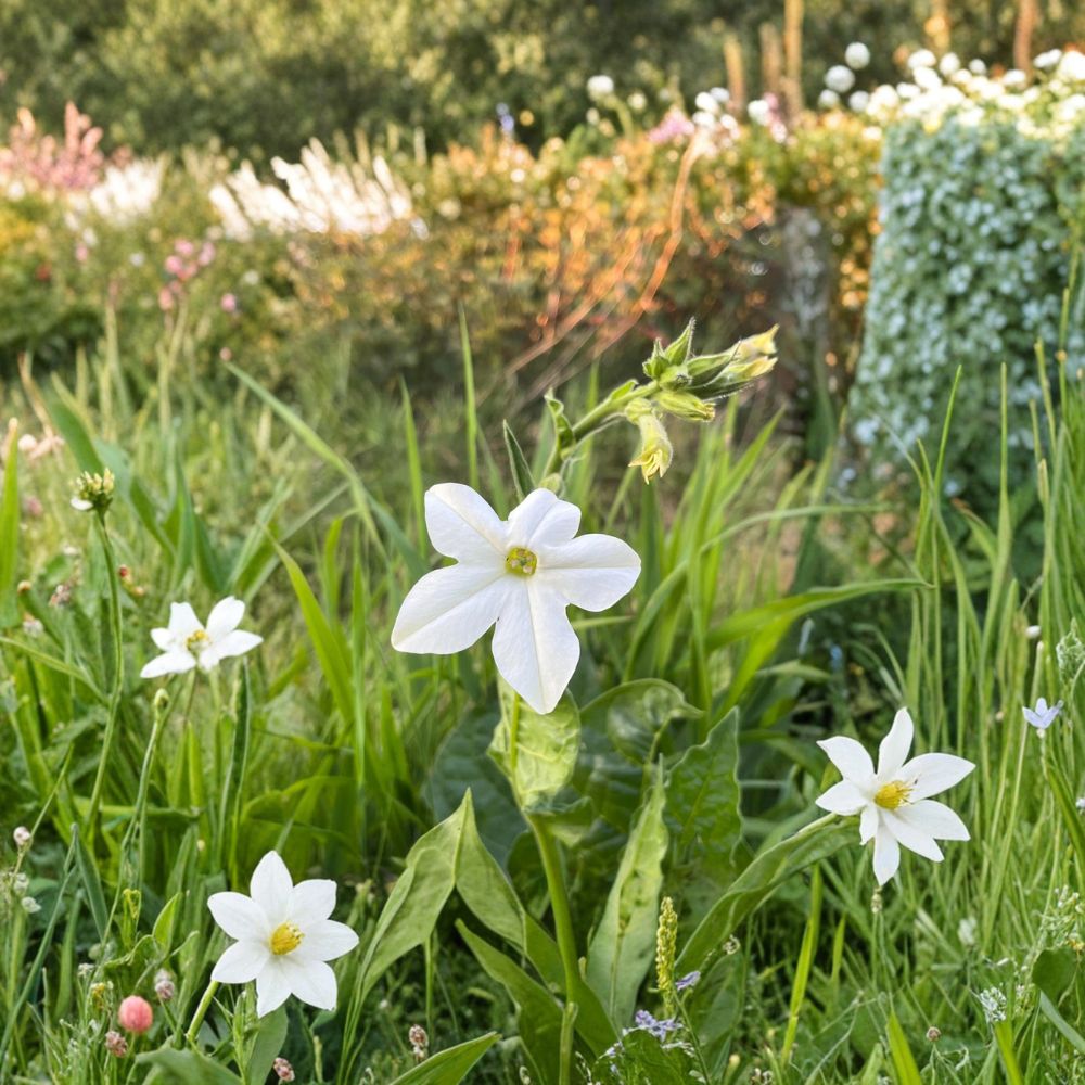 Nicotiana alata Seeds – 200+ Organic Jasmine Tobacco | Night Fragrant Flowers | Easy to Grow Annual