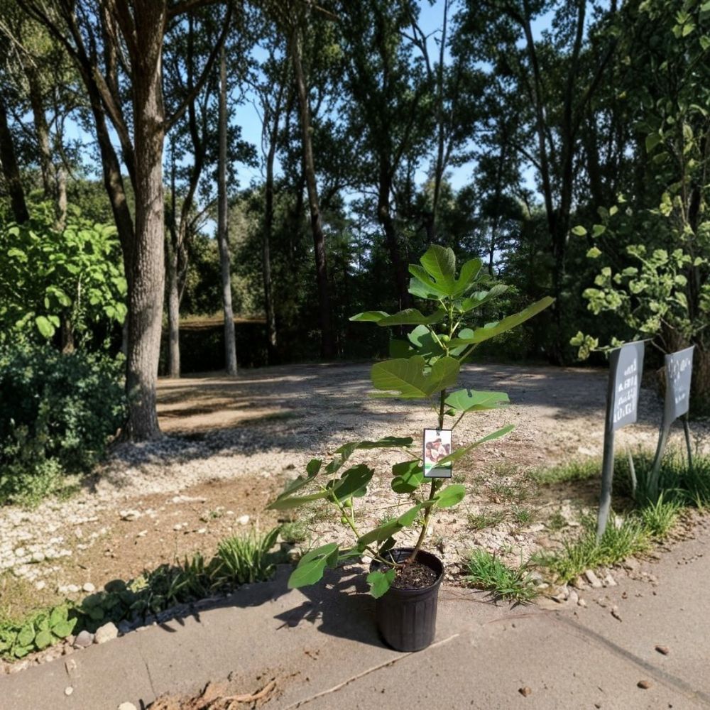 Texas Everbearing Fig Tree - Ficus carica Live Fruit Tree | 1 Gallon Size | Sweet Juicy Figs