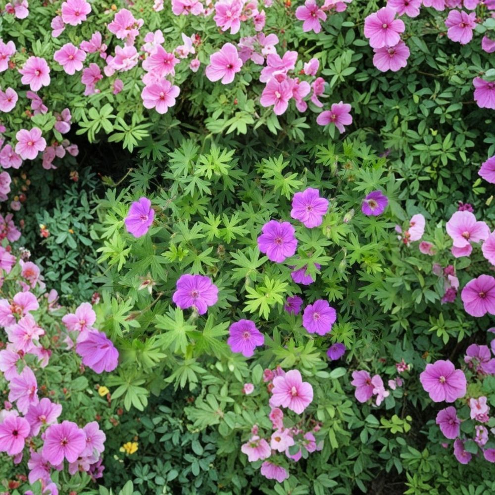 Organic Wild Geranium Bare Roots – 10 Cranesbill Maculatum Plants | Native Perennial Shade Flowers