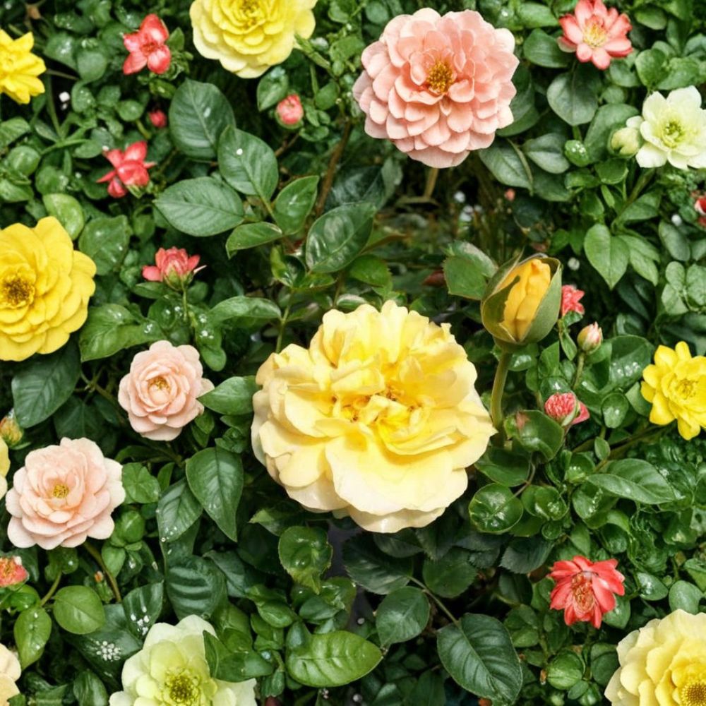 Julia Child Rose – Rosa Floribunda Live Plant | 2 Gallon | Butter Gold Blooms | 2006 AARS Winner