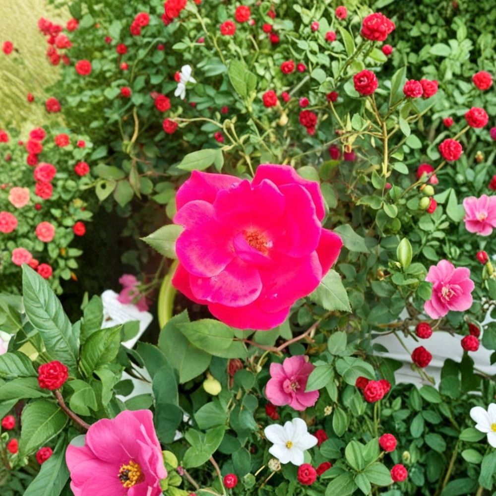 Red Knock Out® Rose Live Shrub Plant | 2 Gallon | Cherry Red Blooms | EarthKind® Disease Resistant