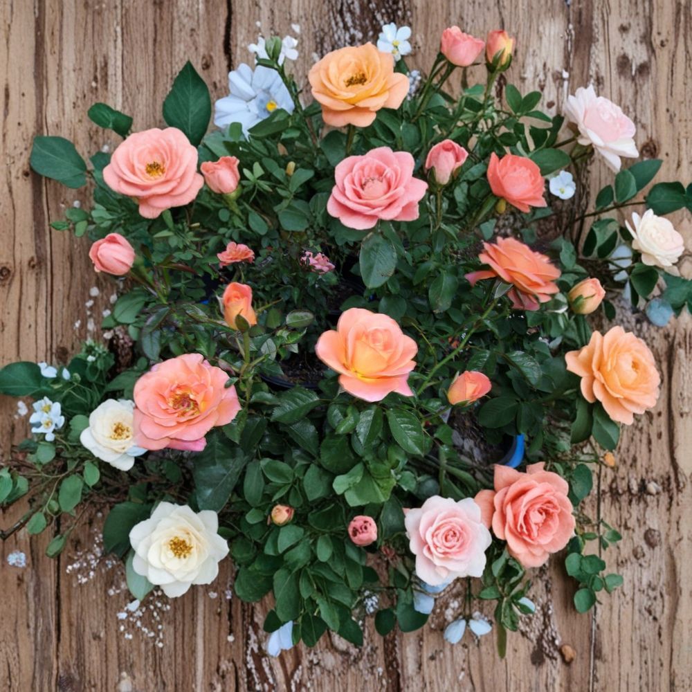 New Year Grandiflora Rose - 2 Gallon Live Orange Blooming Rose Shrub