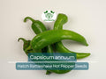 Hatch Rattlesnake Hot Pepper Seeds – Capsicum annuum, Heirloom Chili for Gardening, Spicy Salsas & Cooking