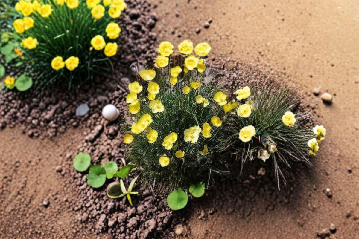 Tufted Dwarf California Poppy Seeds – Eschscholzia caespitosa Native Wildflower, Compact Annual for Borders & Rock Gardens (100 Seeds)
