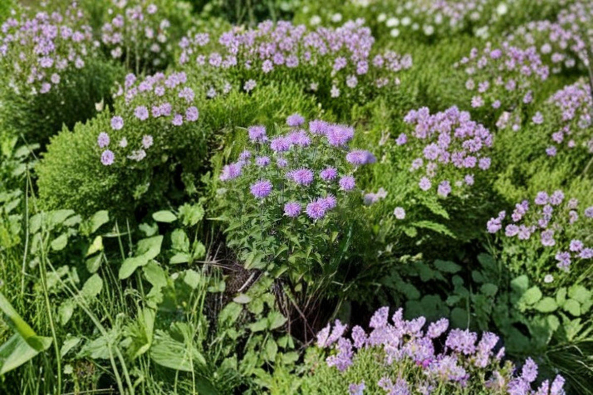 Wild Bergamot Seeds, Monarda fistulosa, Native Prairie Perennial, Lavender Blooms, Pollinator Attractant, 100 Seeds