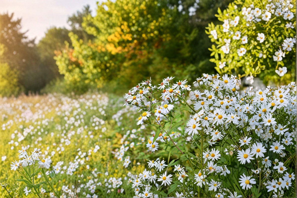 Symphyotrichum prenanthoides Crooked-stemmed Aster Seeds Native Blue Wildflower Pollinator Garden Plant, 100 Seeds