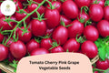 Pink Grape Cherry Tomato Seeds, Heirloom, Non-GMO, Grape-Shaped, Sweet Flavor, Indeterminate, for Gardens & Containers