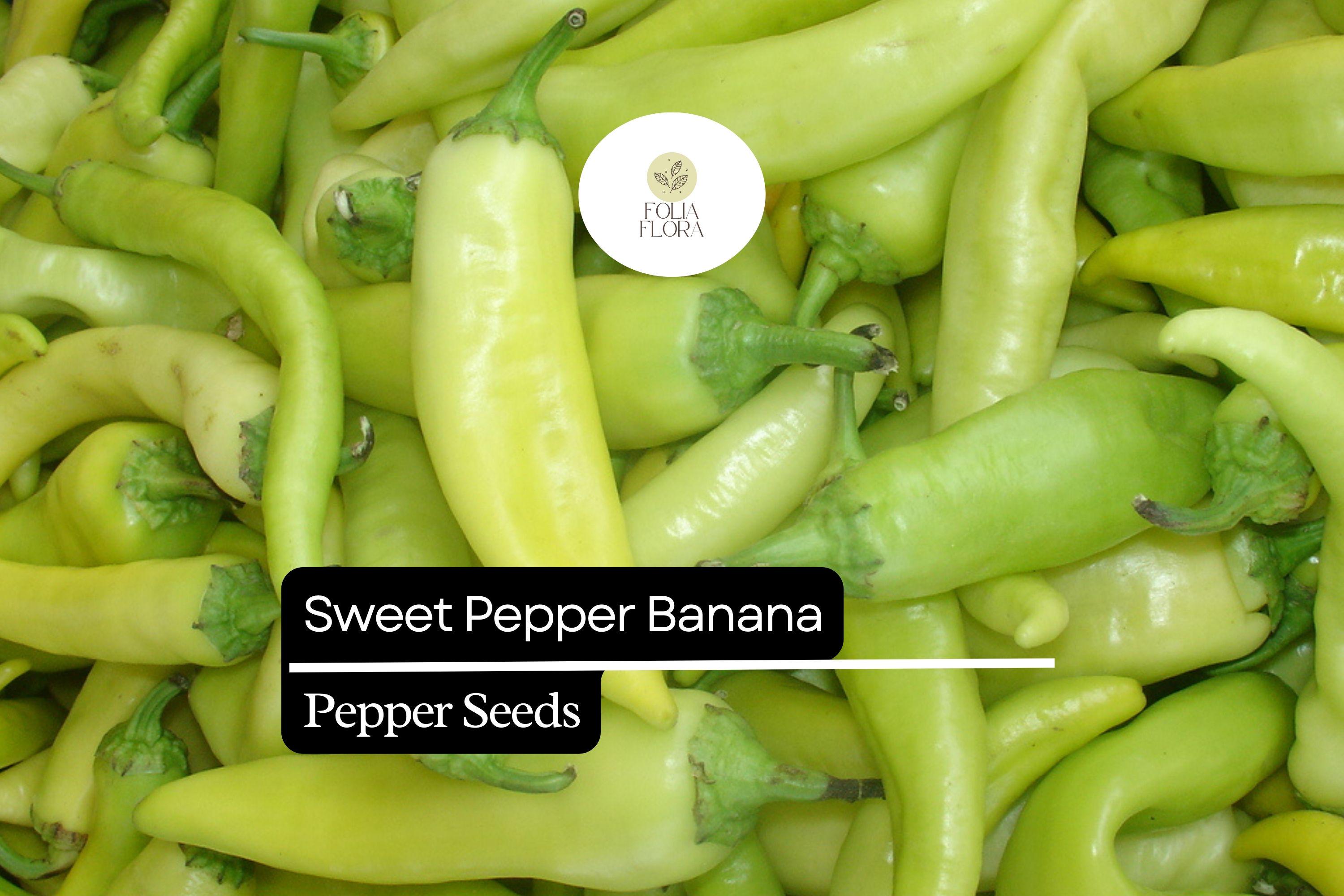 25 Sweet Banana Pepper Seeds – Heirloom, Mild & Sweet, High-Yielding, Non-GMO, Capsicum annuum