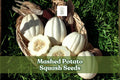 Mashed Potato Squash Seeds – White Gourmet Winter Cucurbita pepo – Vining Annual Vegetable for Roasting & Baking
