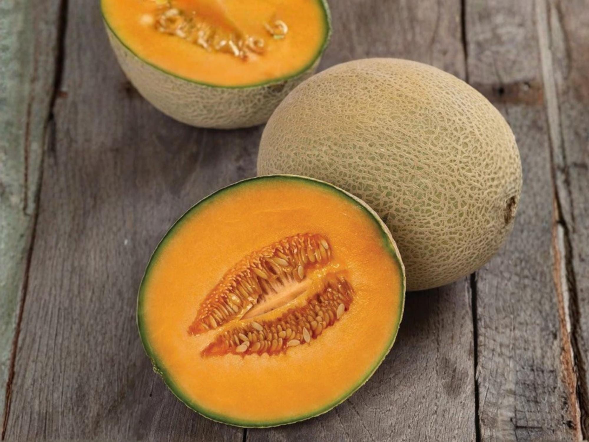 Heirloom Cantaloupe Seeds | Hale’s Jumbo Melon | Sweet Orange Flesh | Heirloom Melon Seed Pack (50 Seeds)