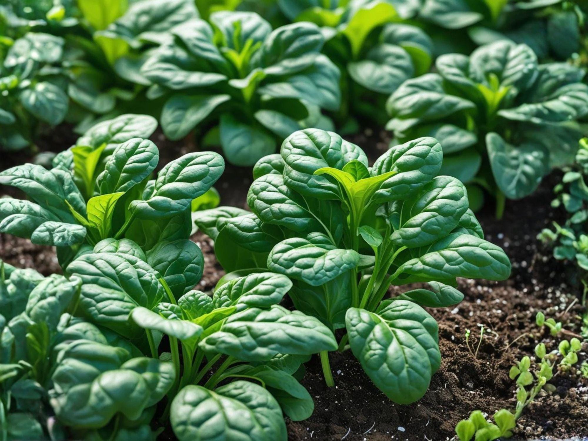 Bloomsdale Long Standing Spinach Seeds – Heirloom Savoy Garden Vegetable, Dark Green Crinkled Leaves, Slow Bolting, 100 Seeds