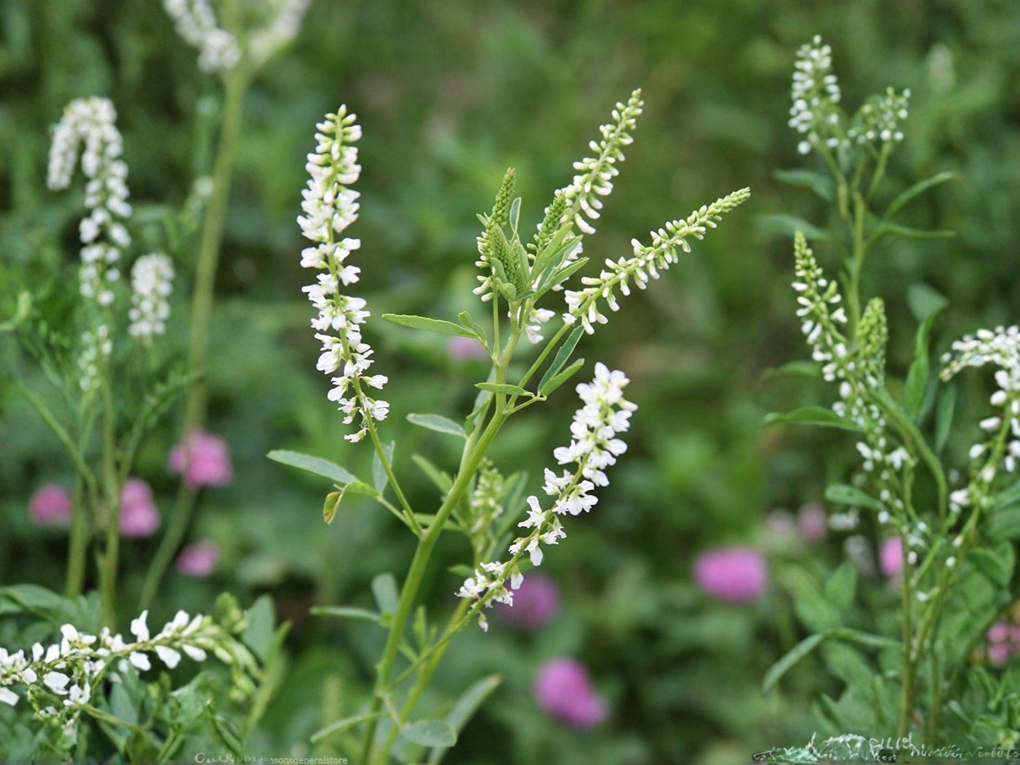 White Blossom Sweet Clover Seeds – Organic Heirloom Non-GMO Garden Planting – Melilotus alba, Wildflower, Cottage Garden
