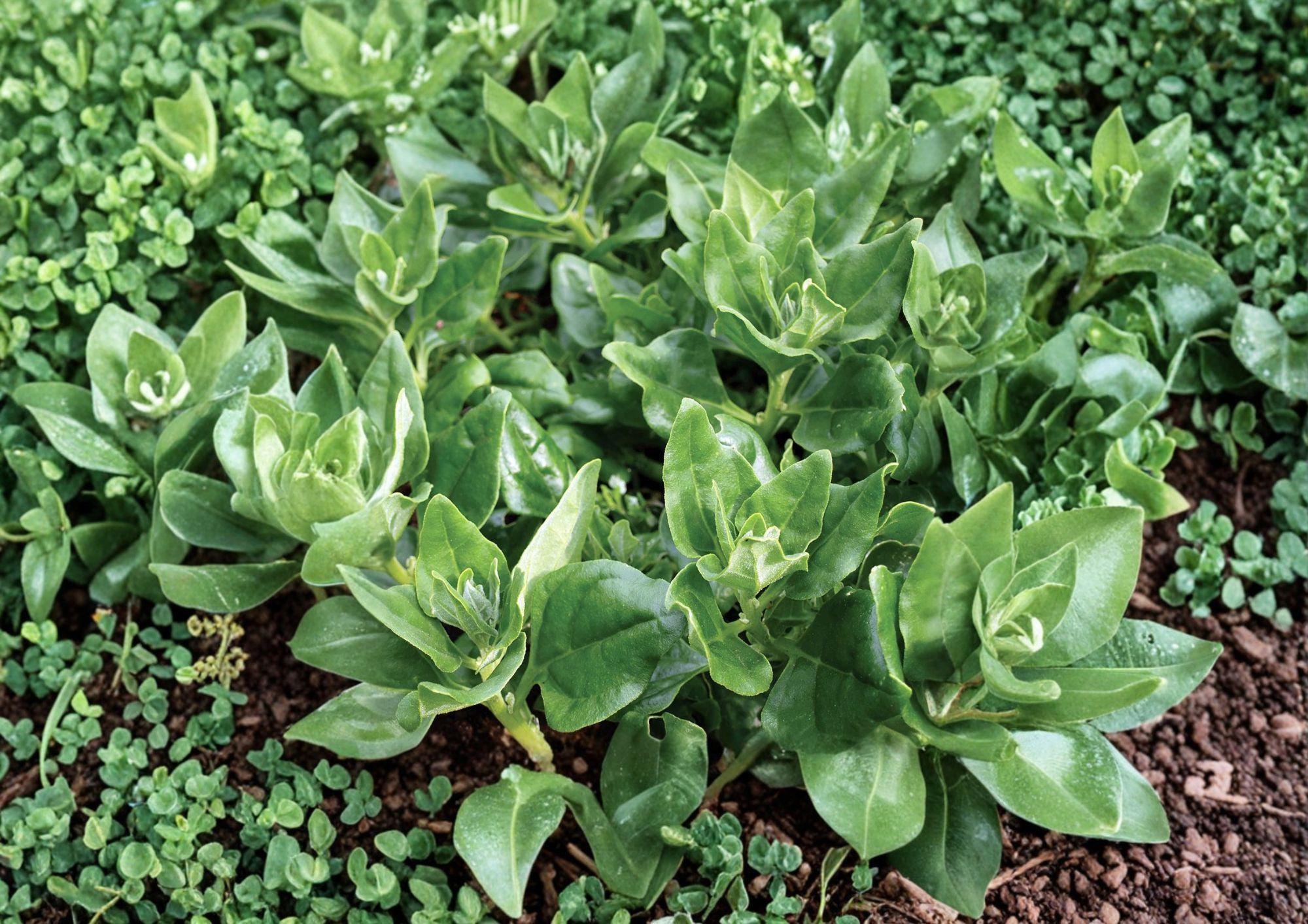 New Zealand Spinach Seeds – 100 Heirloom Heat Tolerant Summer Greens, Spinacia oleracea