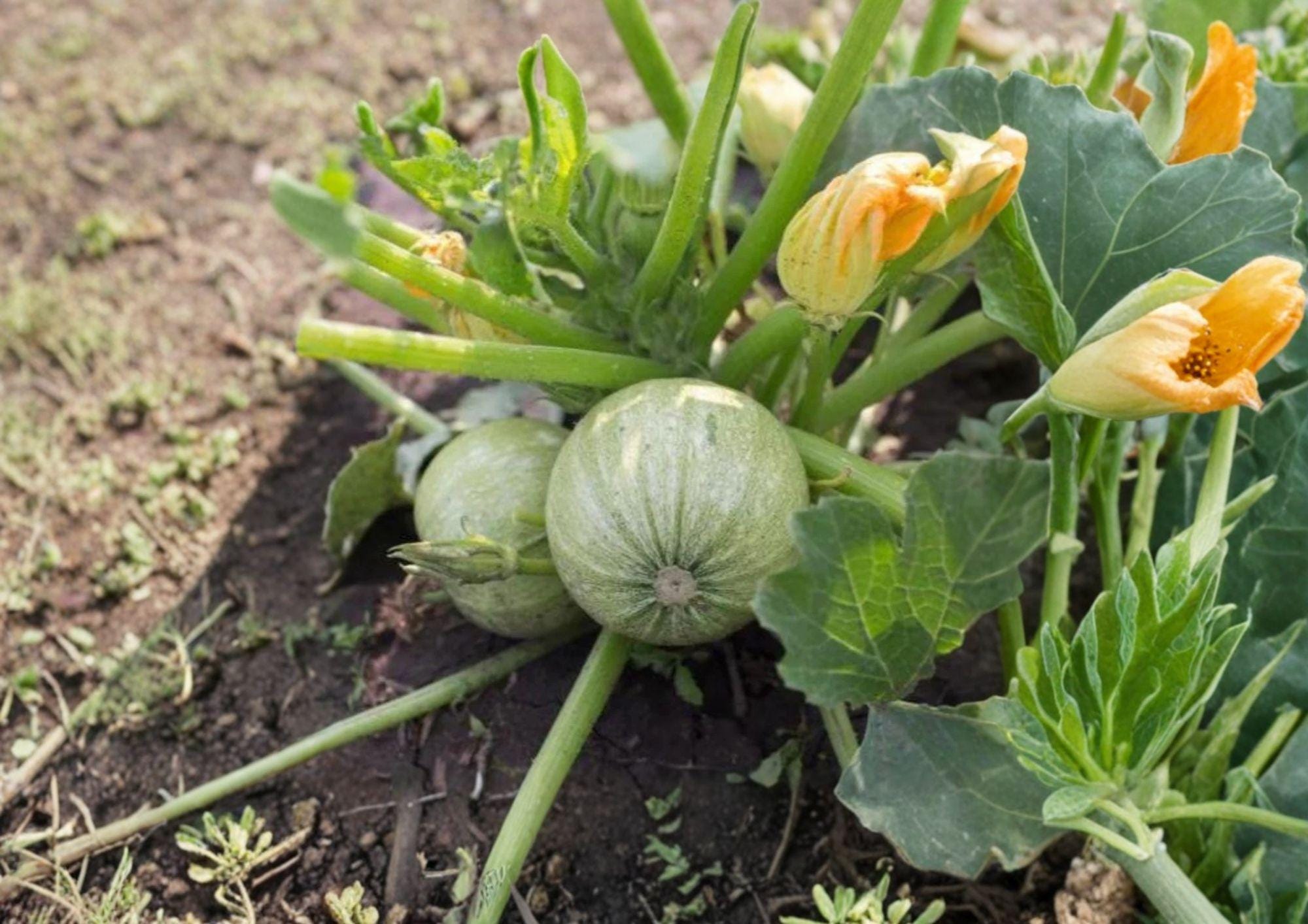 Round Zucchini Seeds – Heirloom Green Ball Squash for Home Gardens – 10 Premium Summer Garden Plants