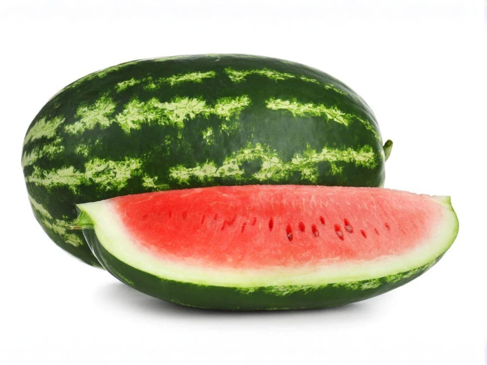 Jubilee Watermelon Seeds – Heirloom Striped Summer Melon for Garden Growing – Large, Sweet, Oblong Fruit, Bright Red Flesh, Light Green with Dark Stripes
