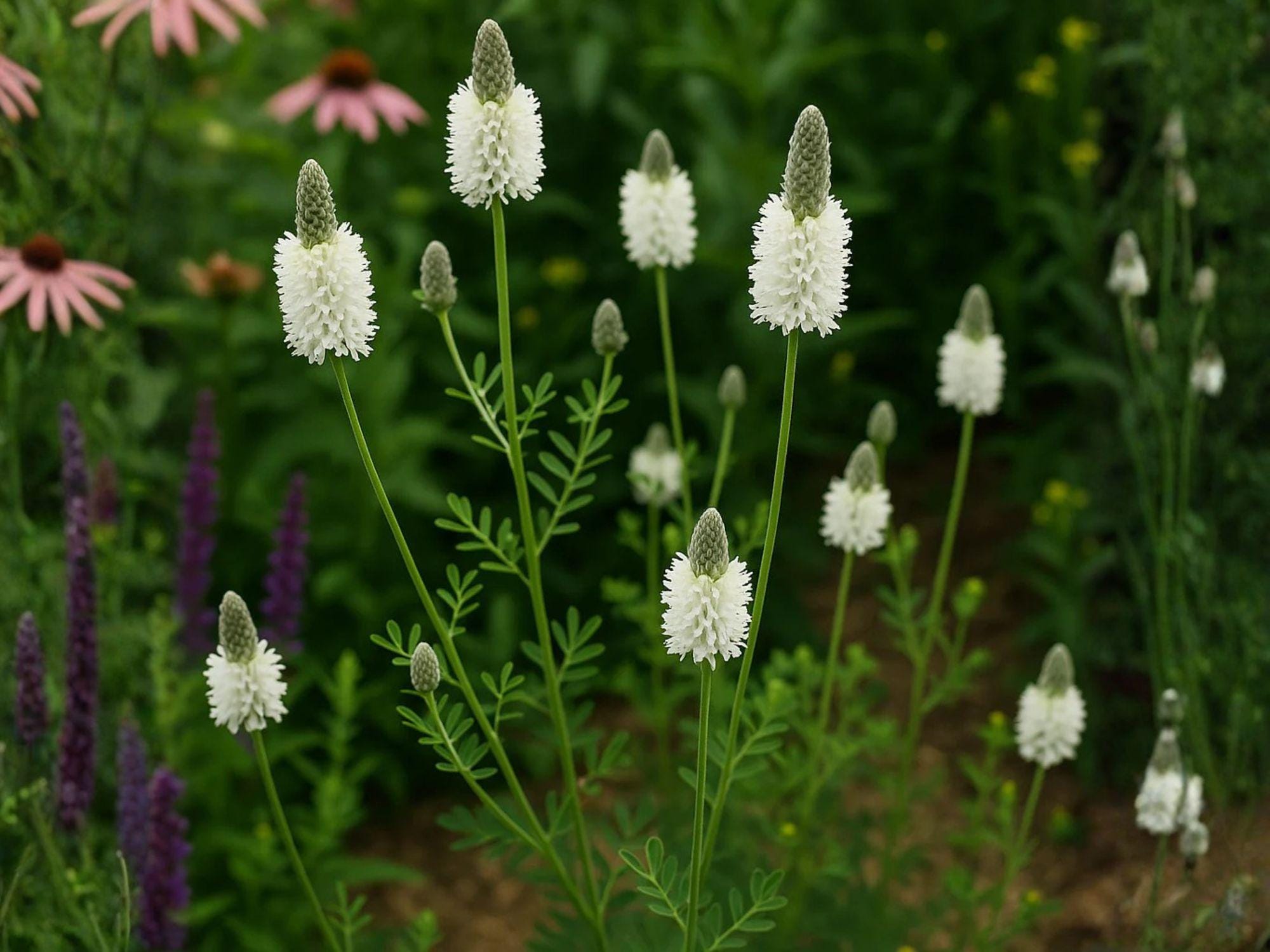 Dalea Candida White Prairie Clover Seeds Native Perennial Pollinator Plant for Prairie Gardens & Restoration