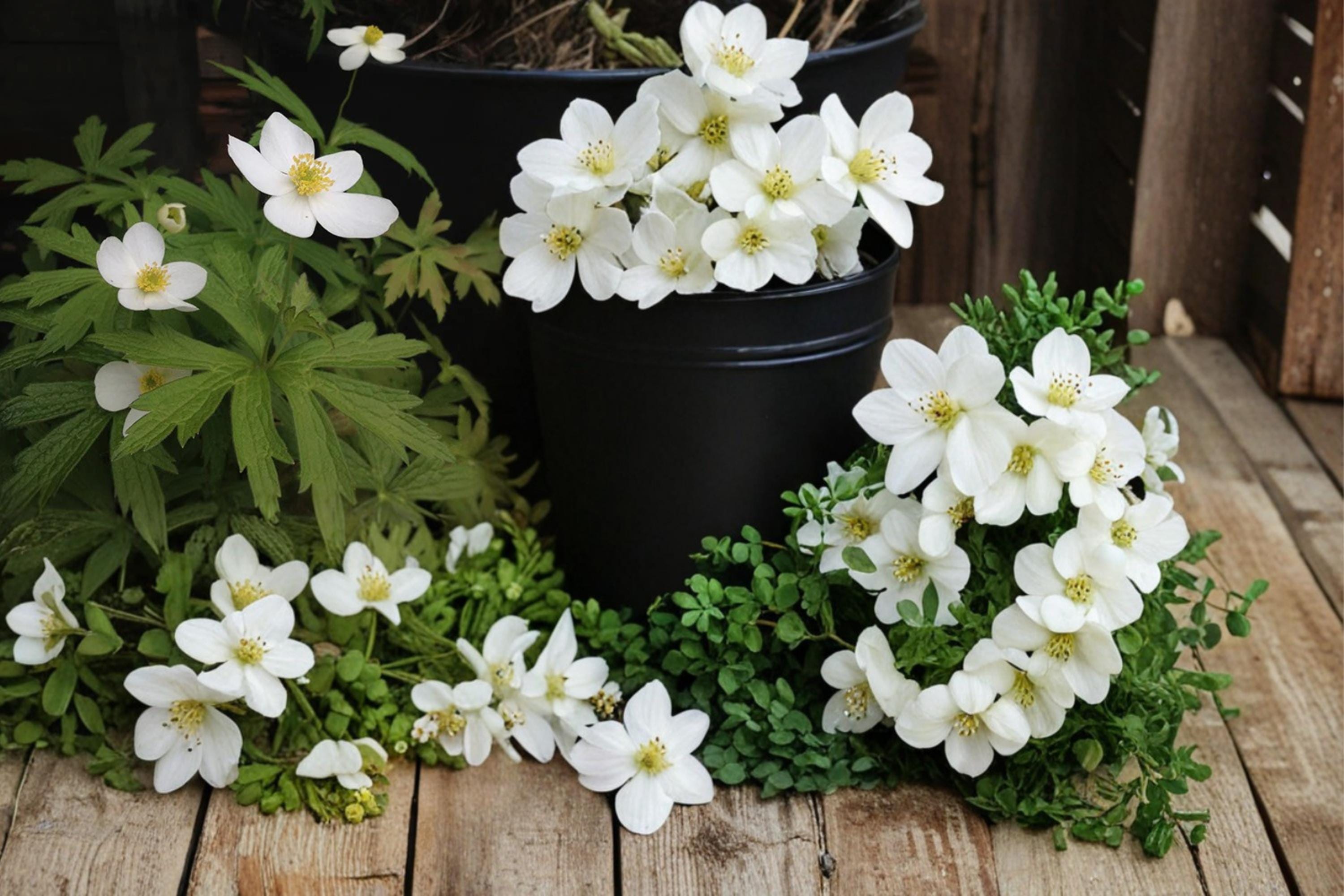 Canada Anemone Seeds – Anemone canadensis, White Wildflower, Perennial for Meadow & Woodland Gardens, Native Herbaceous Plant