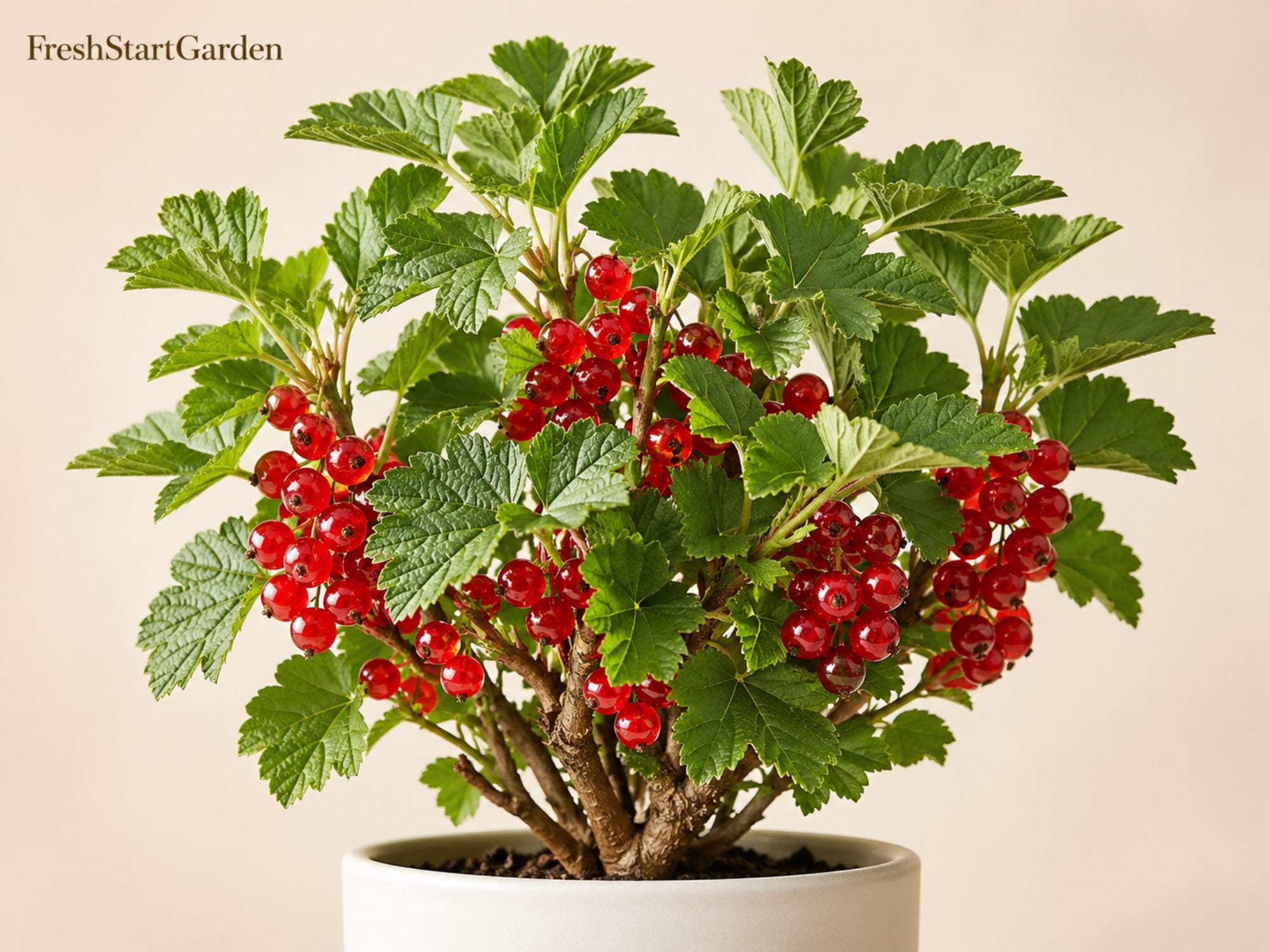 Red Currant Plant - Bare Root Edible Berry Shrub - Ribes rubrum