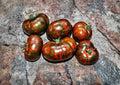 Vintage Wine Striped Tomato Seeds – Heirloom Beefsteak, Large 1 lb Fruits, Red Yellow Striped, Solanum lycopersicum
