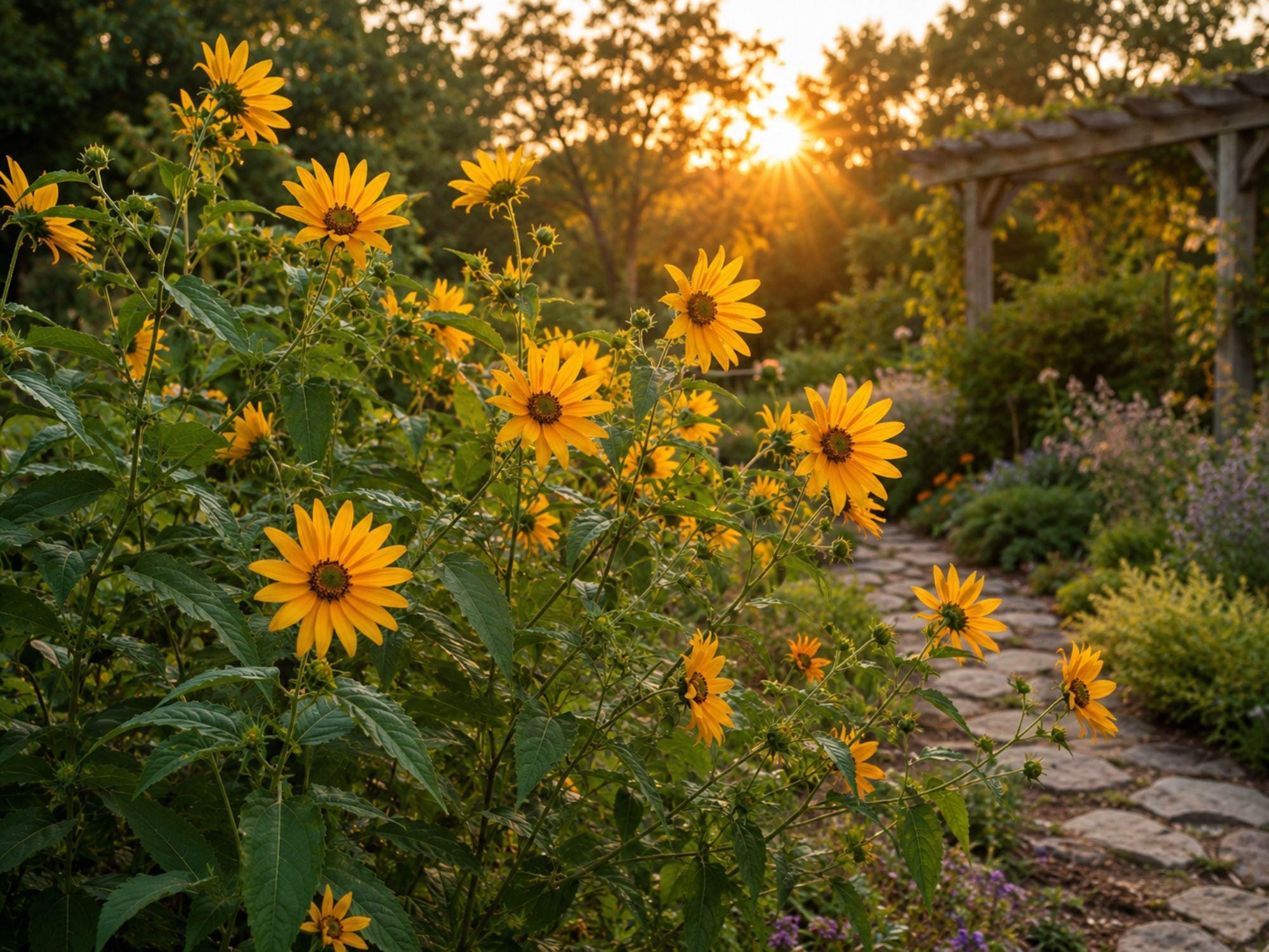 Maximilian Sunflower Seeds – Helianthus maximiliani Perennial Wildflower for Pollinator Gardens & Prairie Landscaping