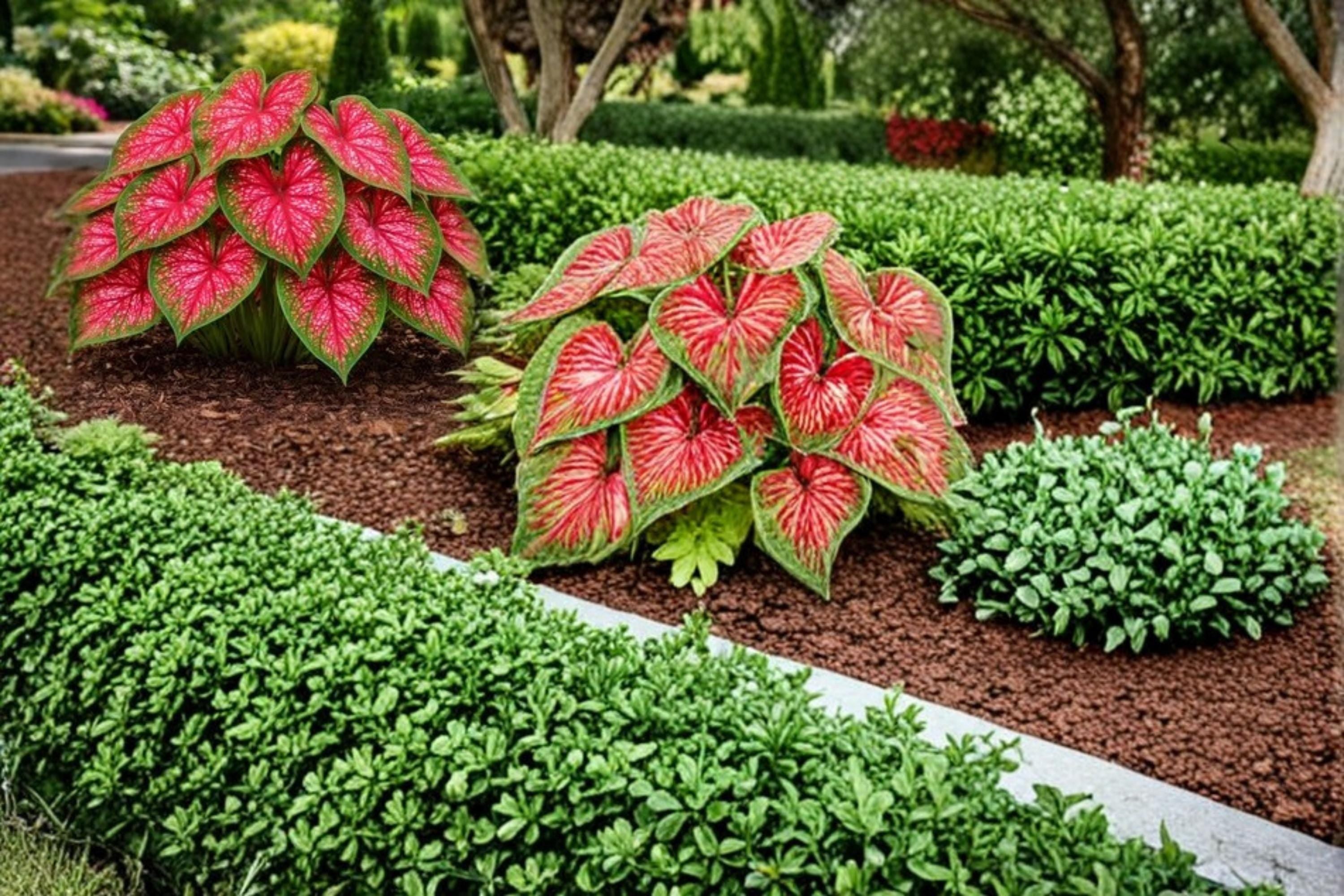 Crimson Sky Caladium Bulbs – Caladium bicolor – Vibrant Foliage for Shade Gardens & Containers