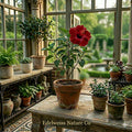 Red Dragon Hibiscus Starter Plant, Tropical Flowering Shrub, Vibrant Red Blooms, Hibiscus rosa-sinensis