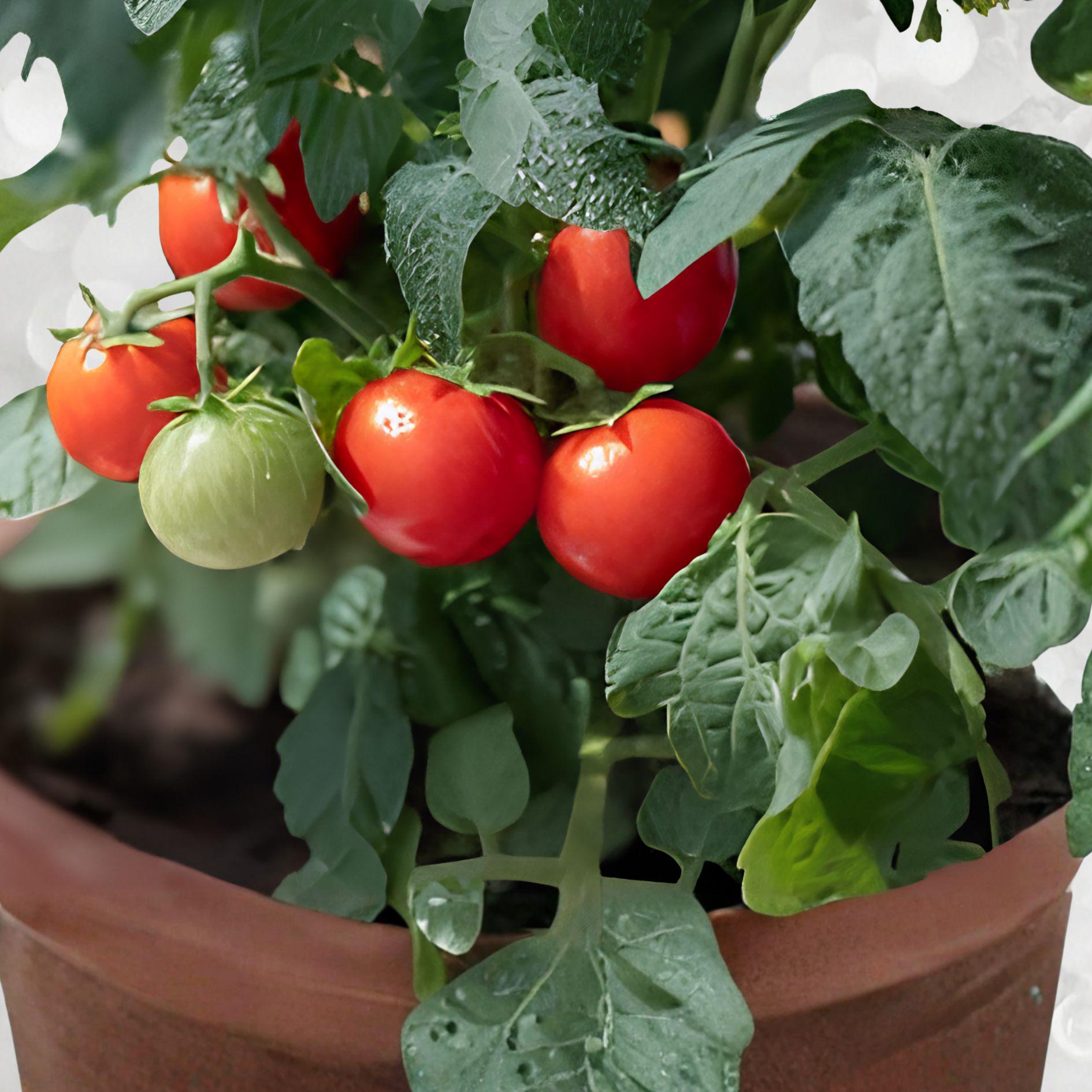 Dwarf Bush Cherry Tomato Seeds – 100+ Pack, Compact Patio Tomato, Solanum lycopersicum, Easy-Care, Bush-Style, Sweet Bite-Sized Fruit