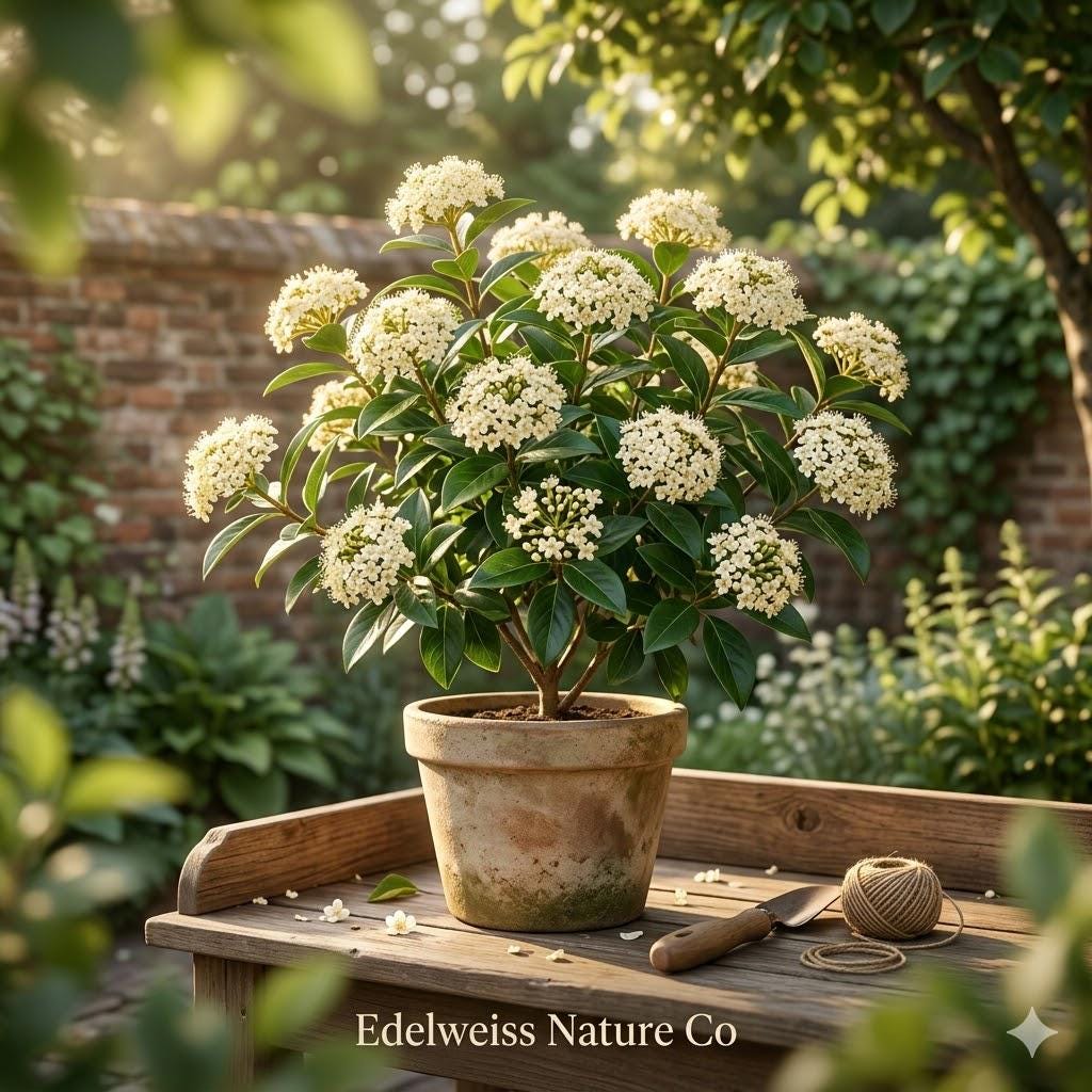 Blackhaw Viburnum Shrub Bare Root | Native White Flowers, Edible Berries, Fall Color | Viburnum prunifolium