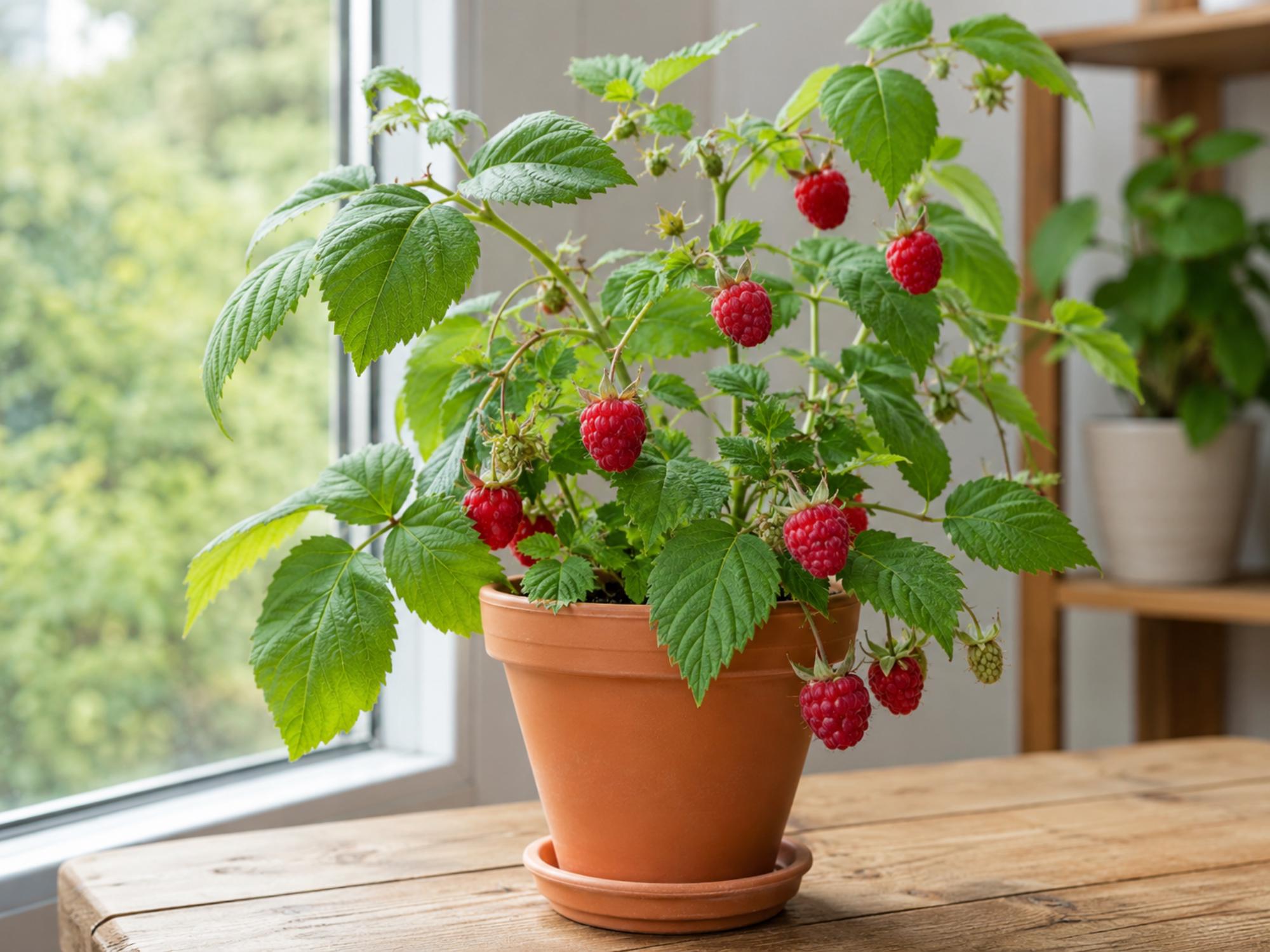 Prelude Red Raspberry Live Rooted Starter Plant – Rubus idaeus Everbearing Berry for Edible Gardens
