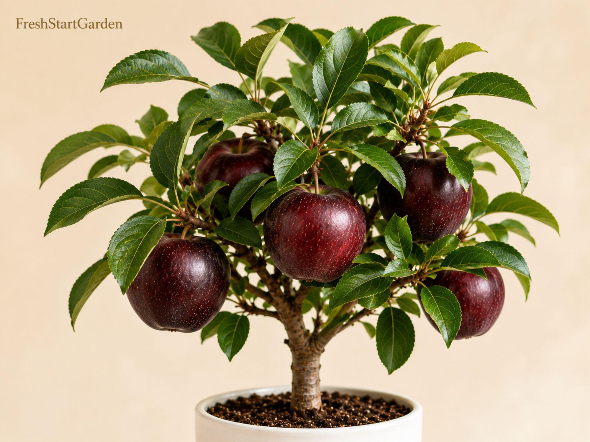 Arkansas Black Apple Tree Bare Root – Grafted Malus domestica, 12–18 Inches, Dark Red Apples, Heirloom Fruit Tree