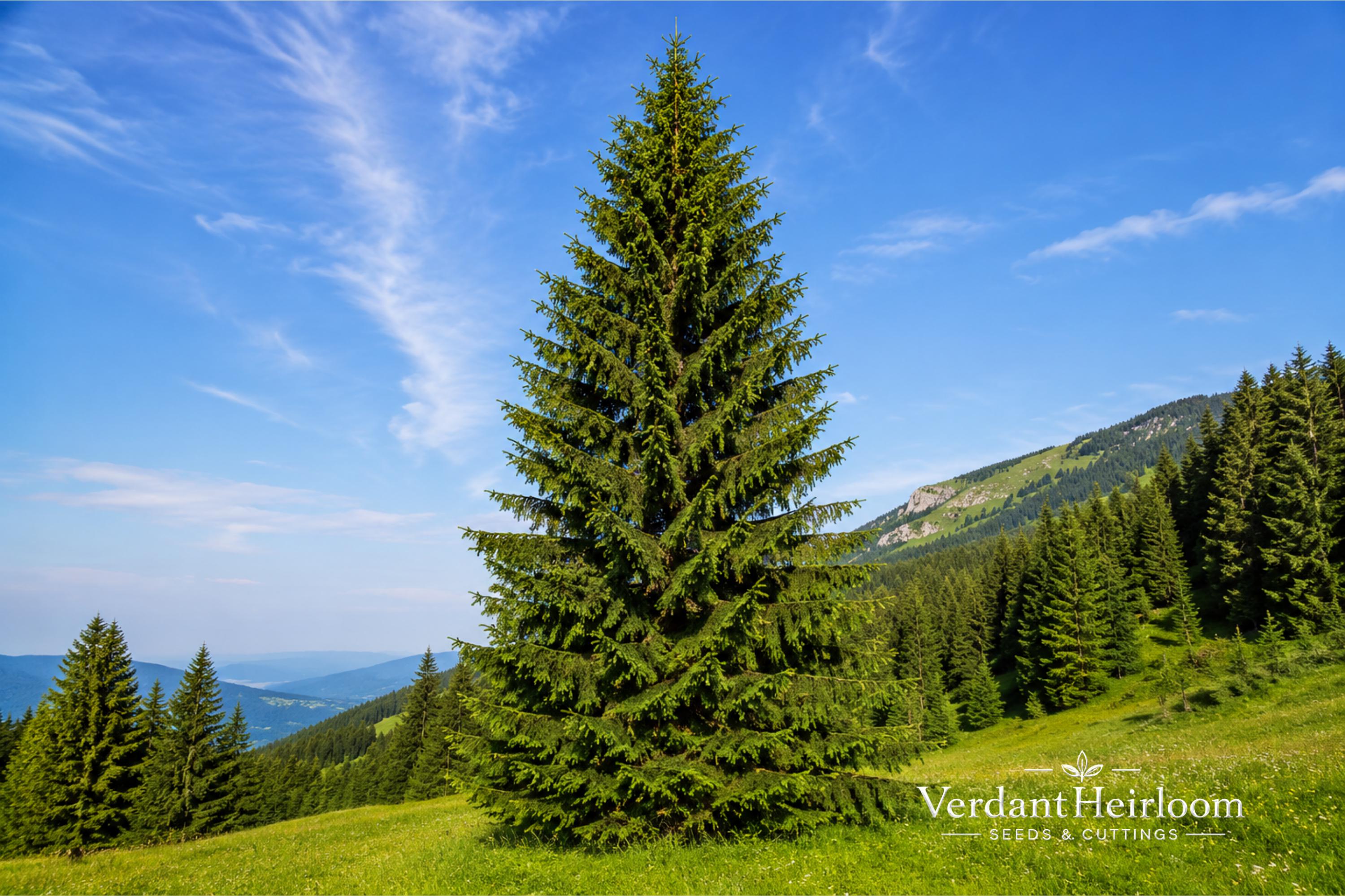 Norway Spruce Bare Root Trees – Picea abies – Evergreen Conifer for Privacy, Windbreak, Landscaping (2 Pack)