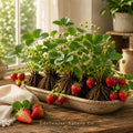 Earliglow Strawberry Bare Roots – 20 Plants, June-Bearing, Heirloom Fragaria × ananassa, Edible Berry Garden