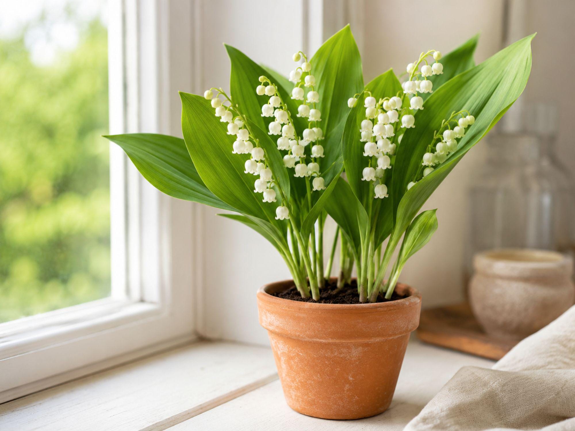 Bare Root Lily of the Valley Perennial Ground Cover Convallaria majalis Fragrant White Flowers