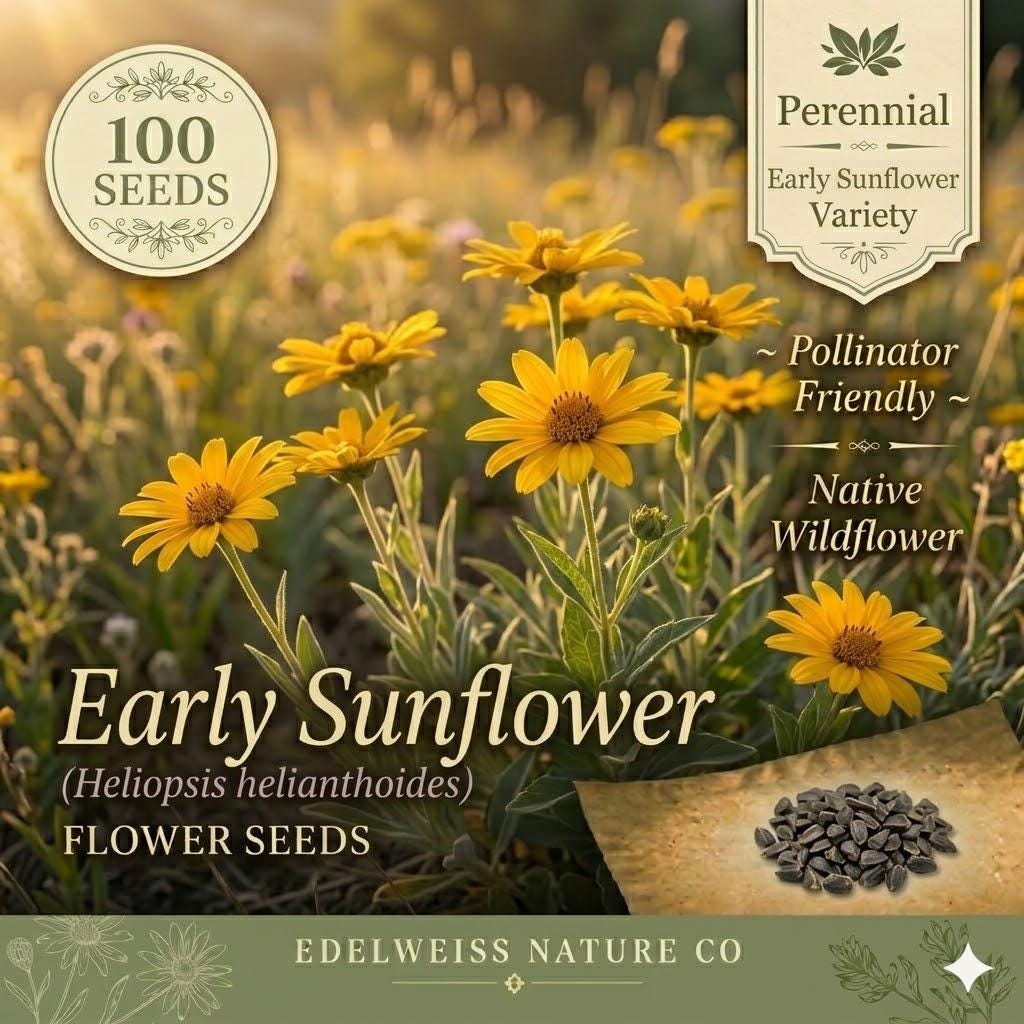 Early Sunflower Seeds – 100 Heliopsis helianthoides Perennial Flower Seeds for Pollinator Gardens, Borders & Cut Flowers