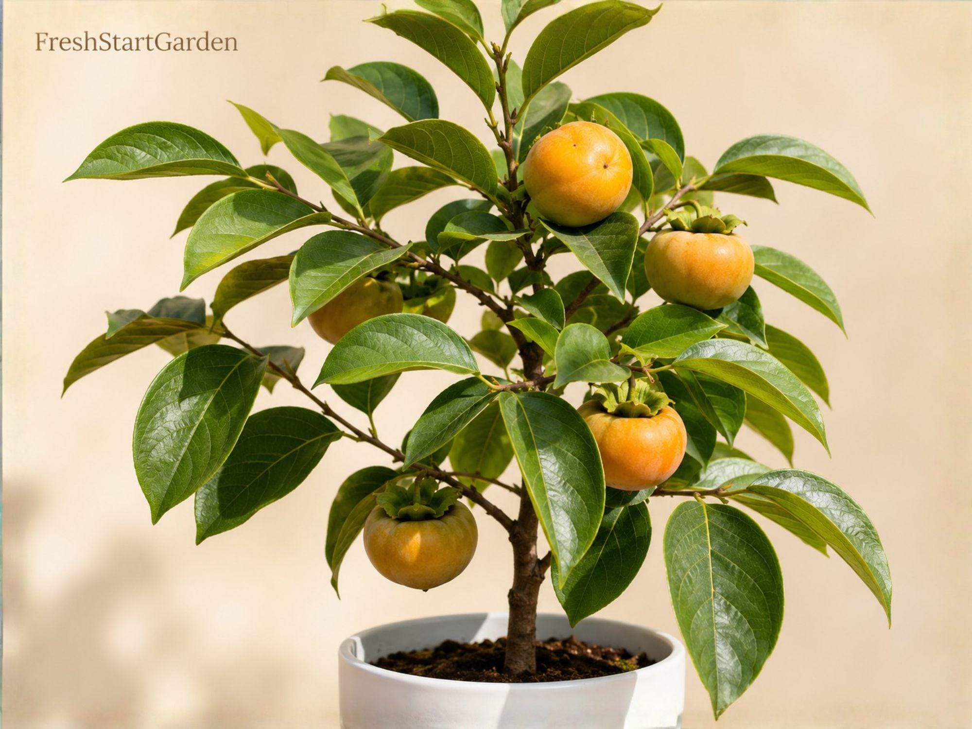 Native Persimmon Tree Bare Root Starter – Diospyros virginiana, Edible Fruit, Fall Foliage, Wildlife Garden
