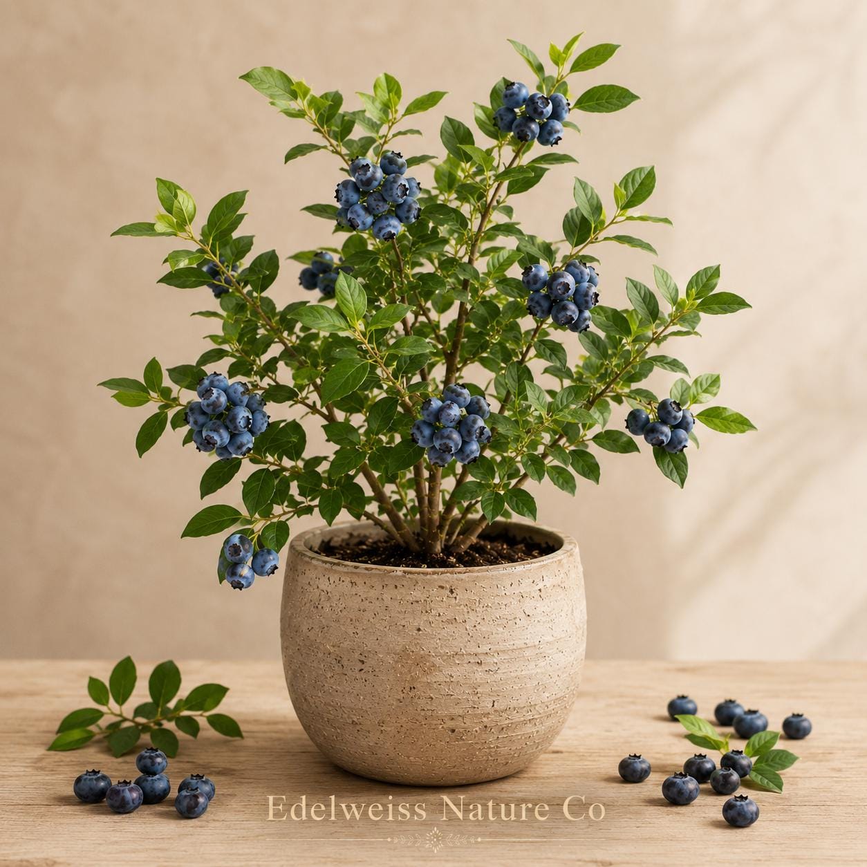 Springhigh Blueberry Vaccinium corymbosum Live Starter Plant – Edible Berry Bush for Garden & Containers