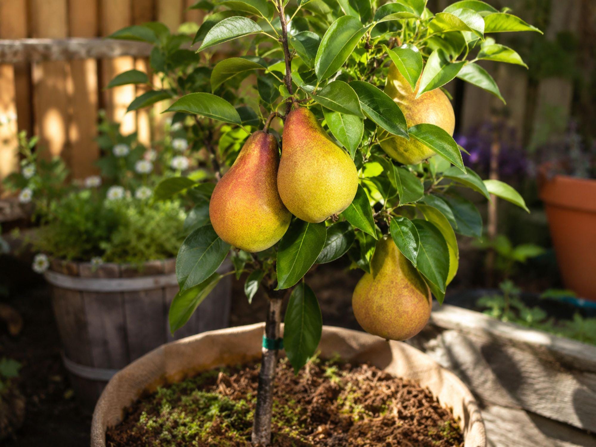 Pineapple Pear Grafted Bare Root Tree – Edible Landscape Fruit Tree – Pyrus communis