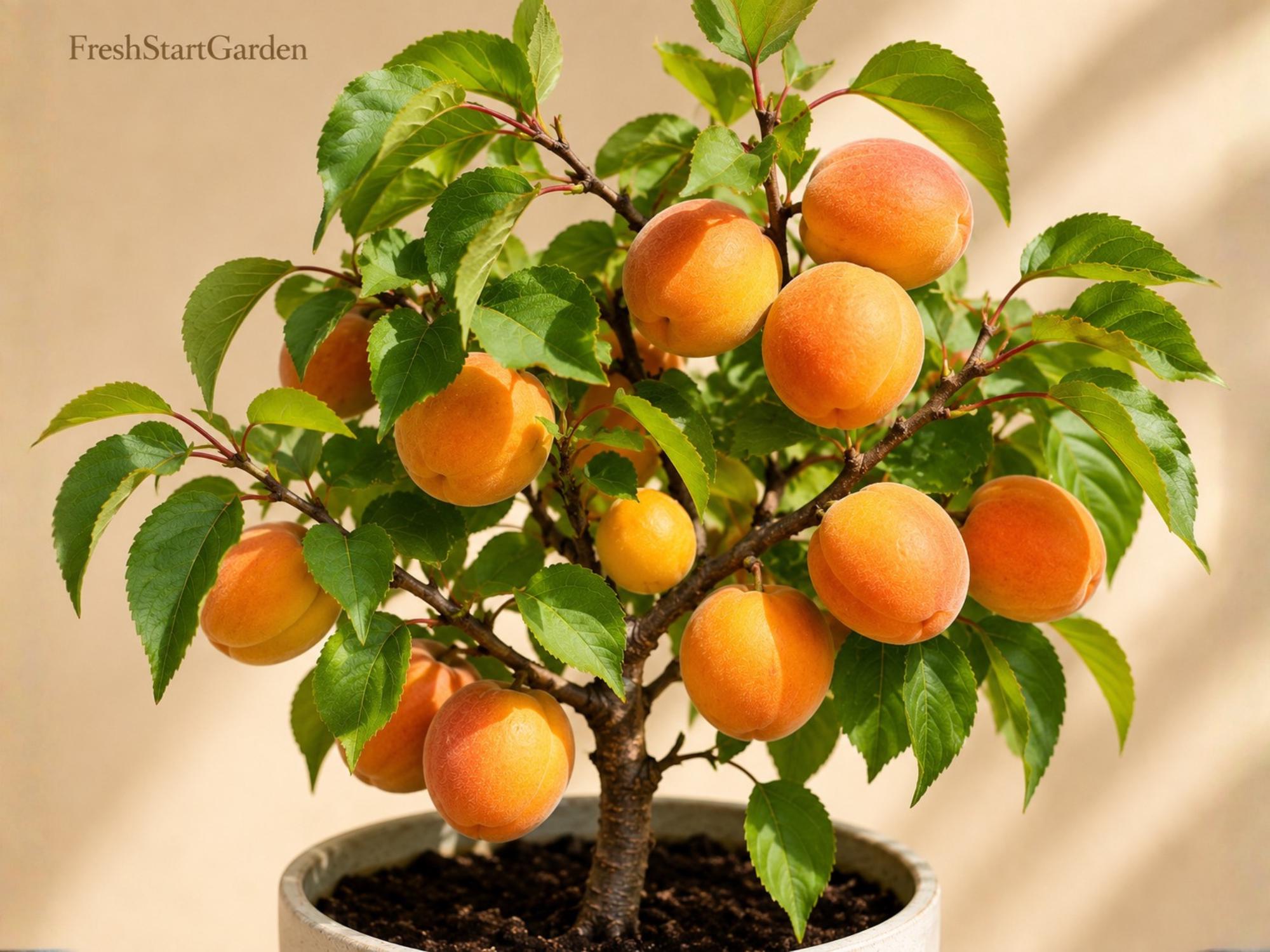 Tibetan Apricot Tree | Dormant Live Plant | Self-Pollinating Prunus armeniaca | Edible Yellow-Orange Fruit | Zones 5-8
