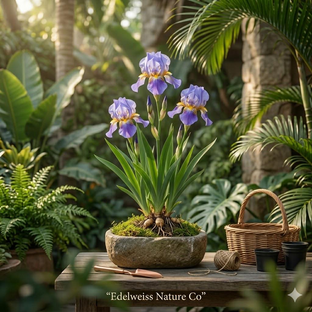 Dwarf Crested Iris Bare Root Plants | Iris cristata Native Wildflower Ground Cover Flower