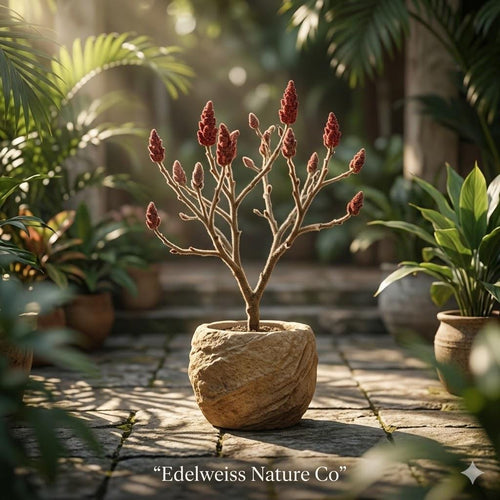 Fuzzy Staghorn Sumac Bare Root Tree – Native Rhus typhina Ornamental Fall Color Wildlife Landscape Plant