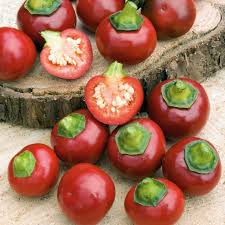 Red Cherry Sweet Pepper Seeds – 250mg Heirloom Capsicum annuum for Snacking & Pickling, High Yield, Compact, Garden Ready