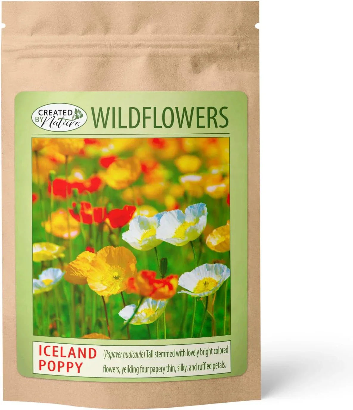 Iceland Poppy Seeds - Non-GMO 34,700 Count - Vibrant Papaver Nudicaule Pollinator Plants for Gardens