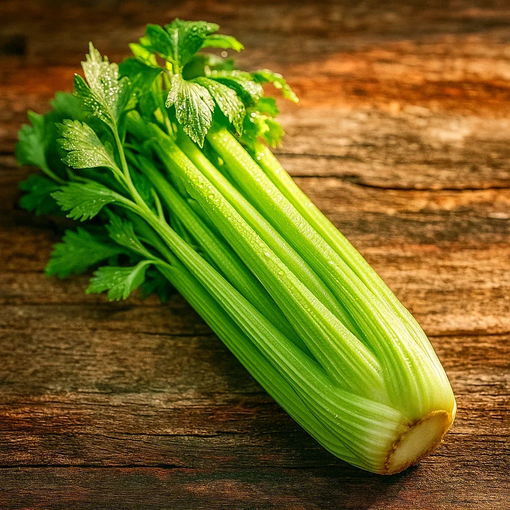 Tall Utah Celery Seeds - Heirloom Non-GMO Apium graveolens, Crisp Stringless Vegetable Seeds, 3000+ Seed Packet