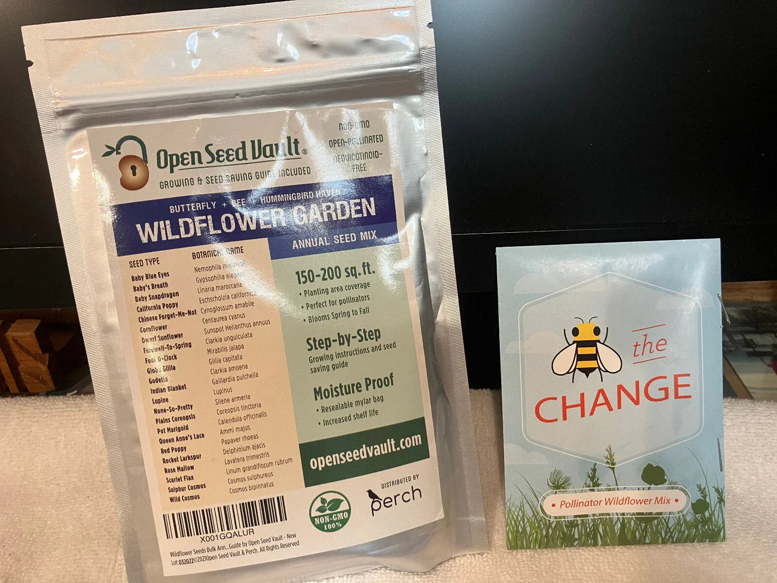 Wildflower Garden Seed Pack - 23 Varieties for 150-200 sq ft - Pollinator Attracting, Non-GMO, Pesticide-Free