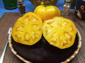 Golden Jubilee Tomato Seeds - Organic Heirloom Non-GMO Vegetable Seeds, Solanum lycopersicum, Bright Golden-Yellow, 10+ Seeds