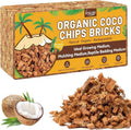 Organic Coconut Coir Chips 1.1 LB for Plants, Soil Amendment, Hydroponics, Cocos Nucifera